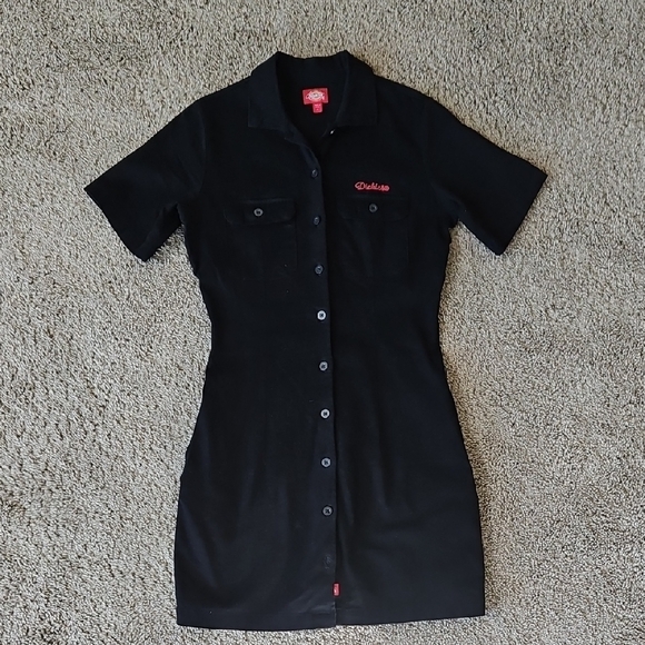 Dickies Black Short Sleeve Dress - Picture 1 of 3